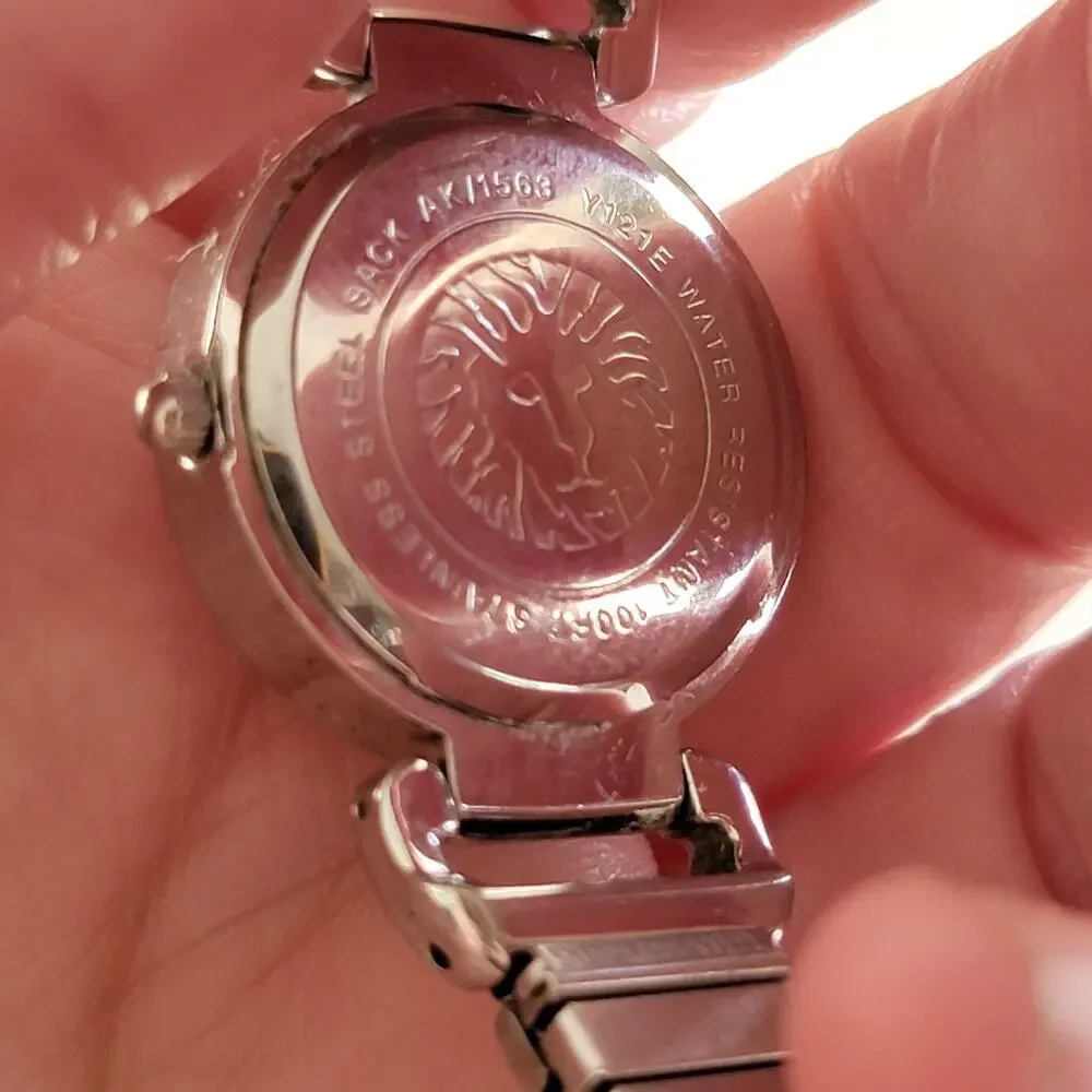Anne Klein Womens Watch 25mm White Dial Silver Case Stainless Bracelet Quartz